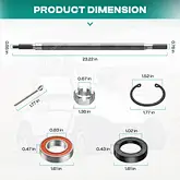 Yamaha axle shaft